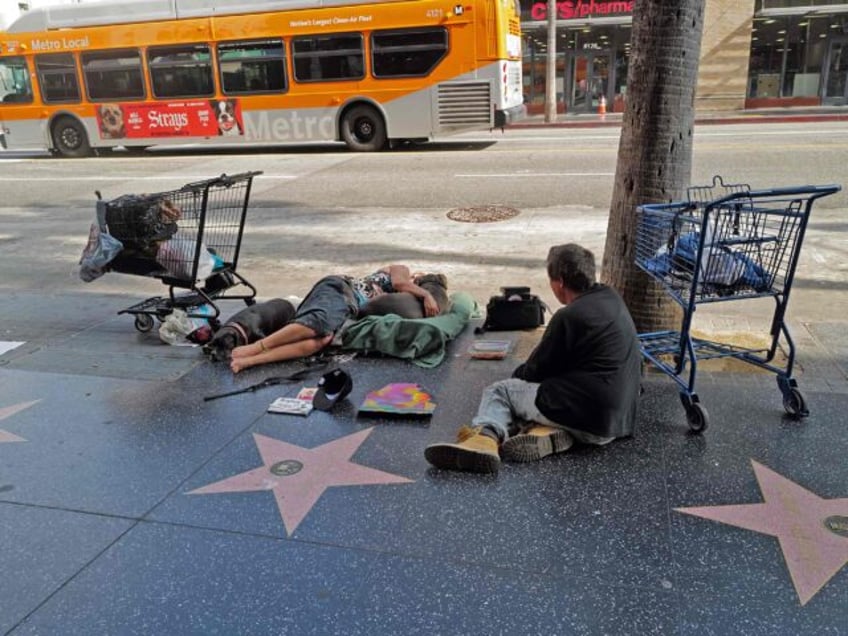 Hollywood homeless (Nick Ut / Getty)
