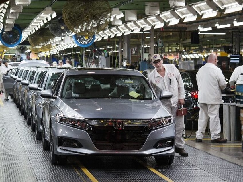 A Honda rolls off the line in Ohio
