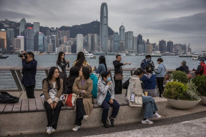 Hong Kong's economy benefited from a rise in tourism after dropping Covid curbs but has been weighed down by China's lacklustre post-pandemic recovery