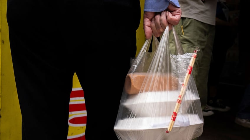 Food in plastic bag