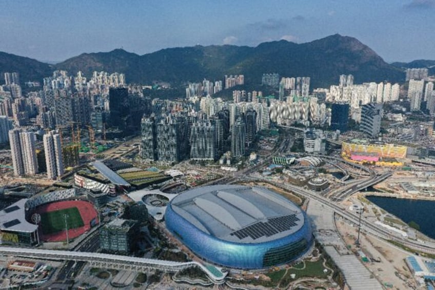 Hong Kong launched a sprawling sports complex on Saturday, with officials and celebrities