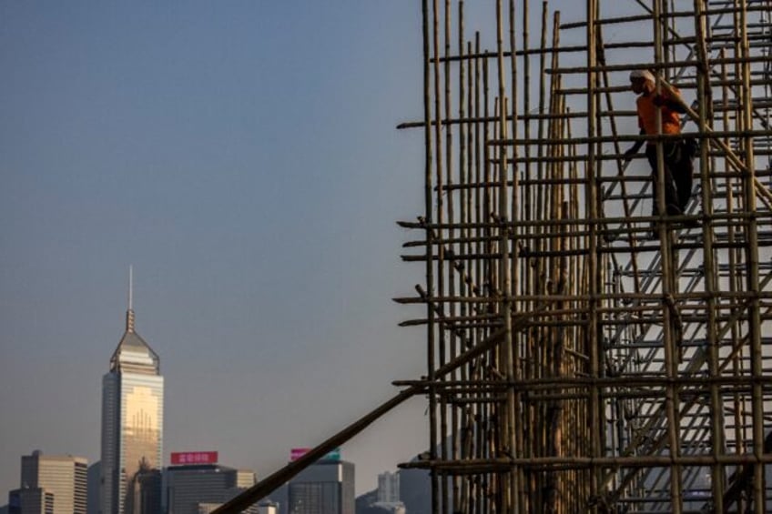 Hong Kong is one of the world's last remaining cities to use bamboo frames for modern cons