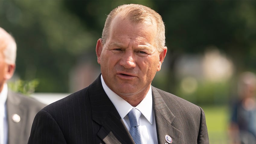 Rep. Troy Nehls (R-TX) speaks during a press conference at the Capitol Triangle on July 21, 2022, in Washington, D.C. The group called for increased funding for law enforcement agencies across the country. 