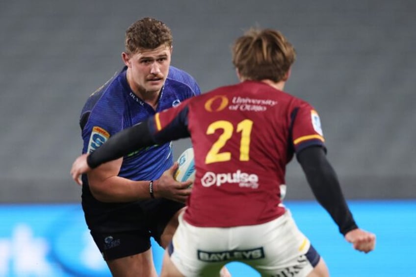 All Blacks flanker Dalton Papali'i (left) will captain the Auckland Blues in Friday's Supe