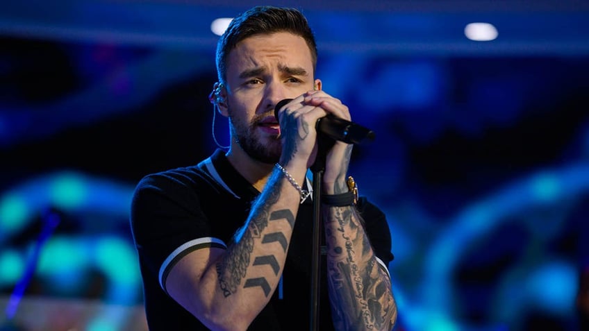 liam payne singing on stage