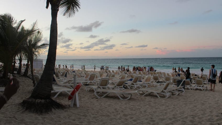 The beach area at the Riu Republica Resort