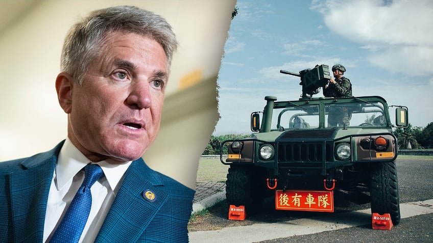 Michael McCaul and a Taiwanese tank