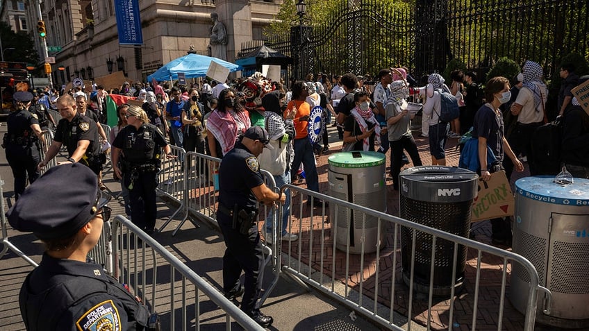 Police at Columbia University protests