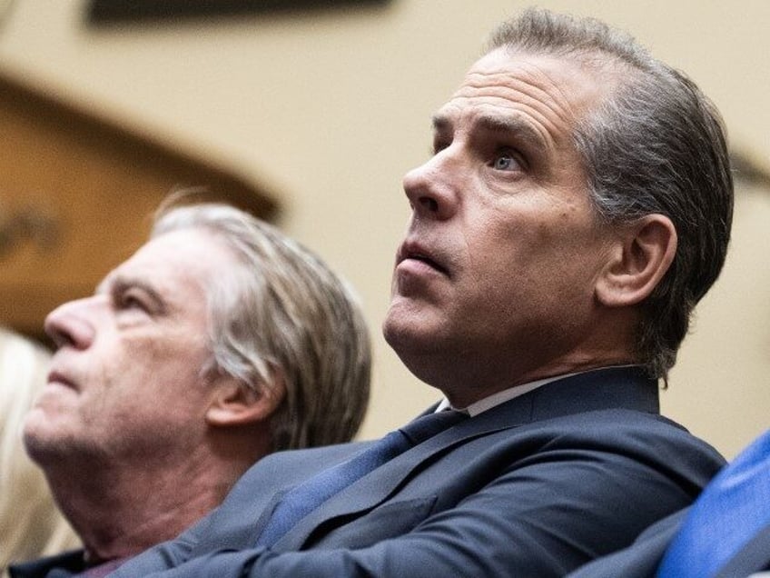 Hunter Biden and his attorneys Abbe Lowell, right, and Kevin Morris, left, attend the House Oversight and Accountability Committee markup titled "Resolution Recommending That The House Of Representatives Find Robert Hunter Biden In Contempt Of Congress," in Rayburn Building on Wednesday, January 10, 2024. Biden sat in the audience for …