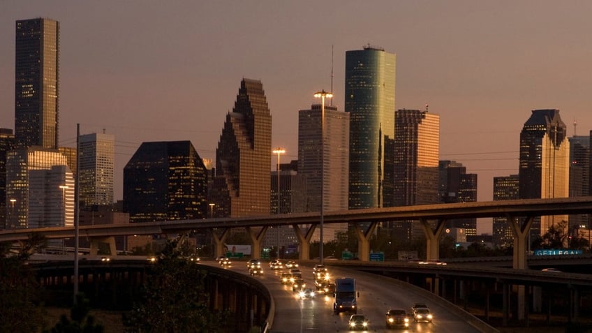 Houston, Texas skyline shown here