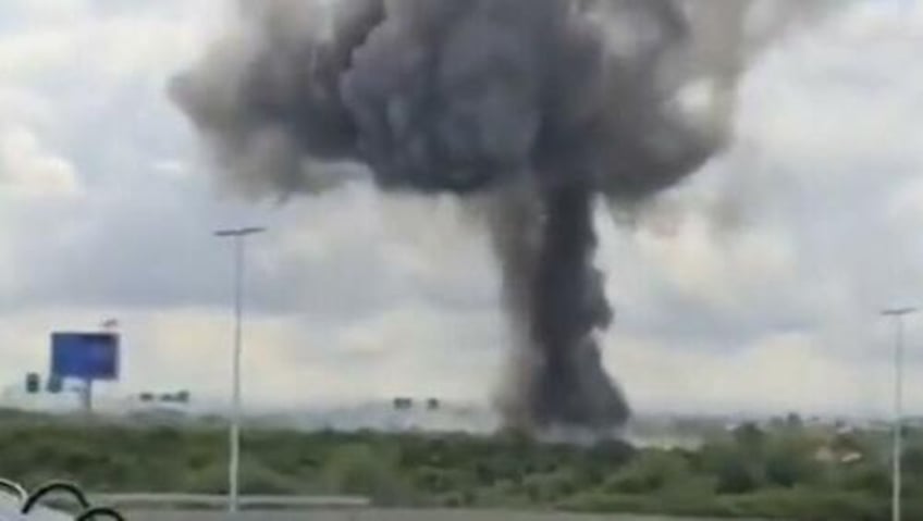 houthi ballistic missile slams into israels international airport injuring several