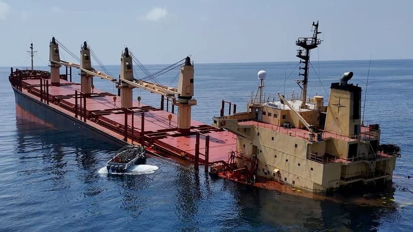 Rubymar ship sinking following Red Sea attack