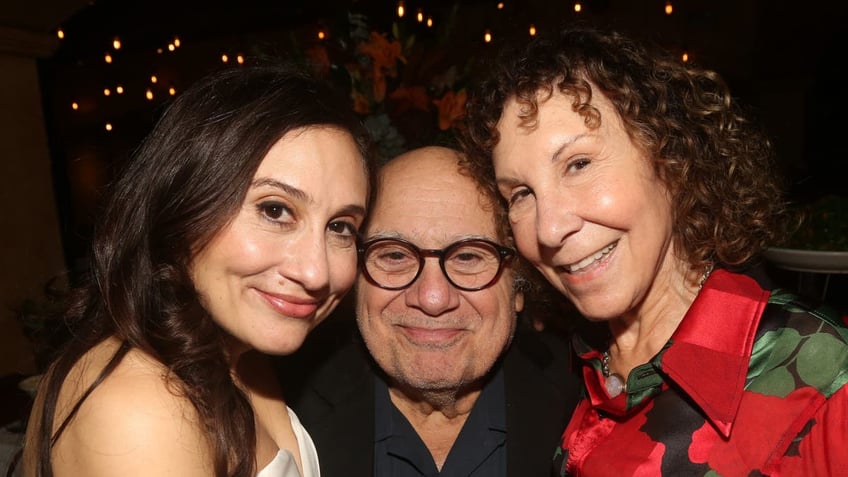 Lucy DeVito, Danny DeVito and Rhea Perlman