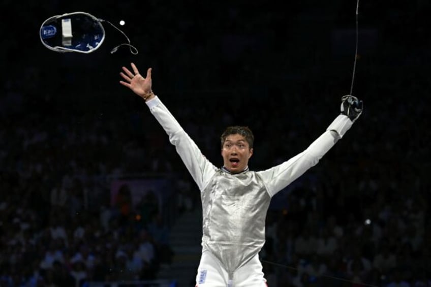 Hong Kong's Edgar Cheung Ka-long won men's foil gold in Paris, becoming the first fencer i