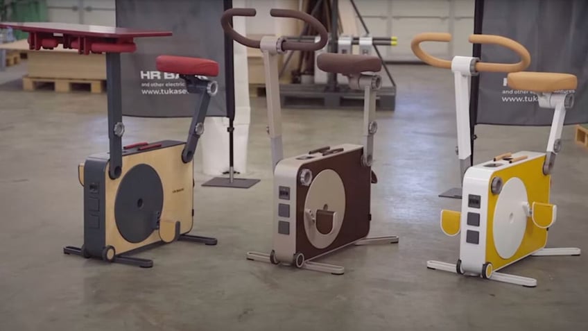 how this exercise bike is generating backup power in war zones