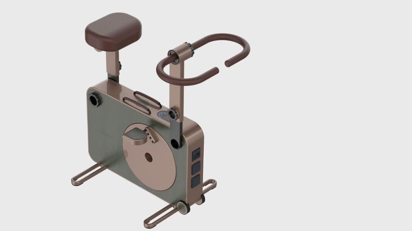 how this exercise bike is generating backup power in war zones