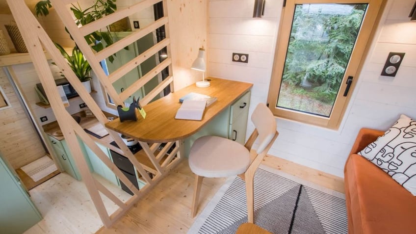 How this tiny house flips its design with upside-down layout