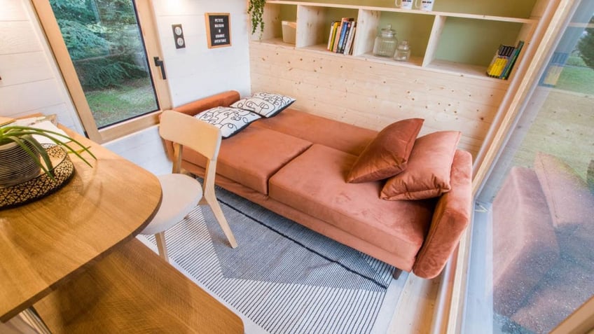 How this tiny house flips its design with upside-down layout