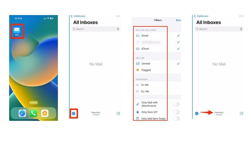 how to filter and sort emails on your iphone ipad