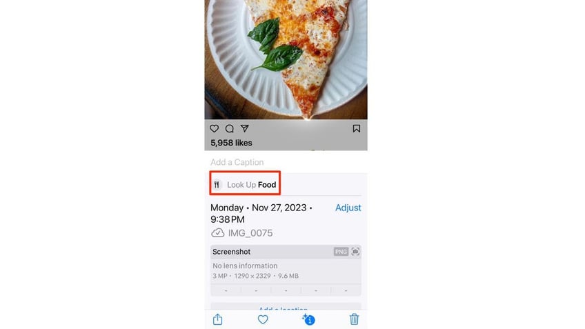 how to find any recipe with just a photo on iphone
