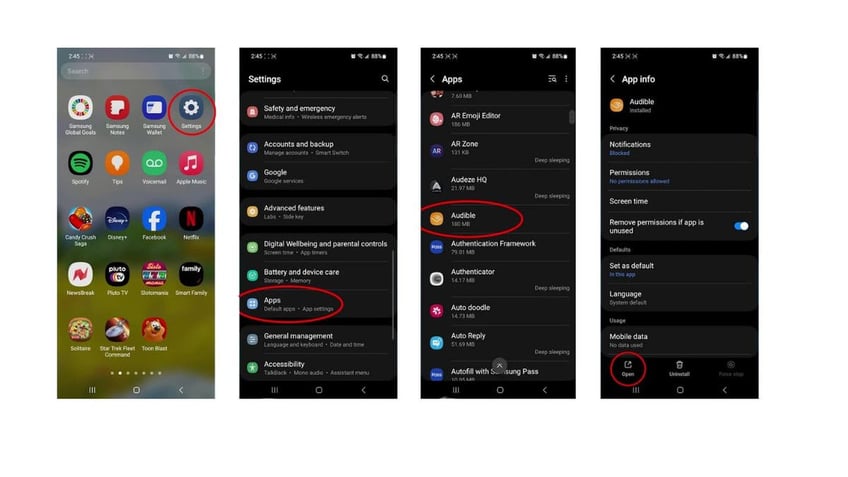 hiding android apps