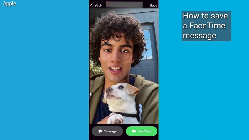 how to leave a video message on facetime with ios 17