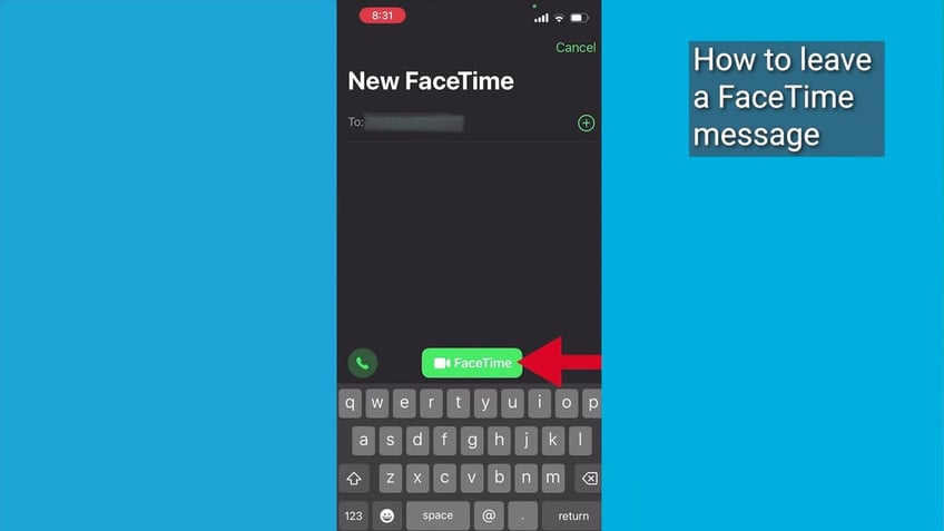 how to leave a video message on facetime with ios 17