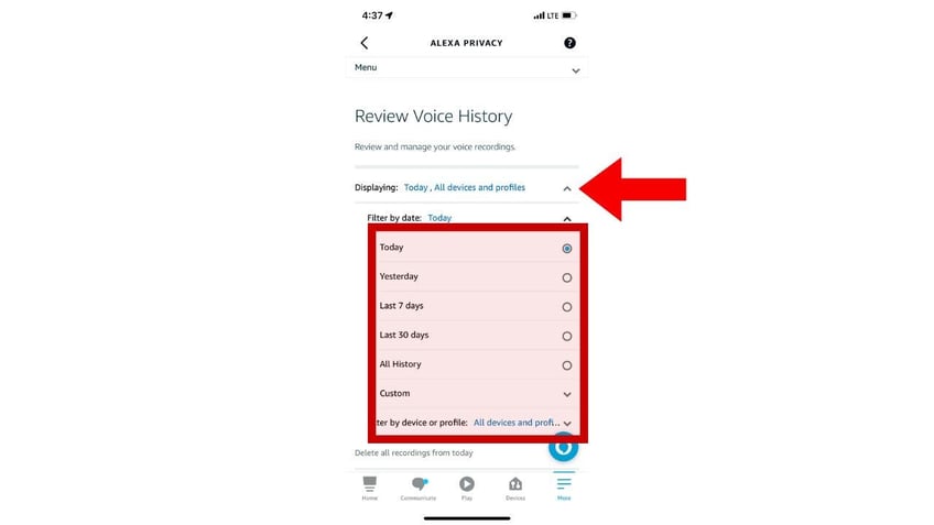 how to manage and delete your alexa history and recordings