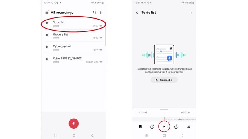 How to record voice notes on iPhone and Android