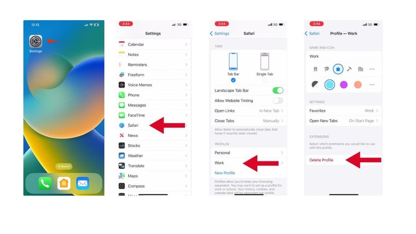 how to use safari profiles on ios 17 to separate work from your personal life