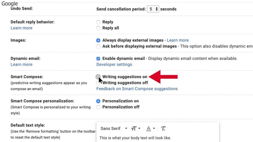 how to use smart compose to write emails faster on gmail