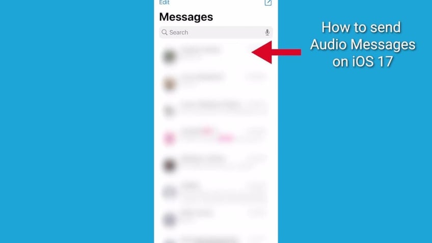 how to use the new audio message features in ios 17