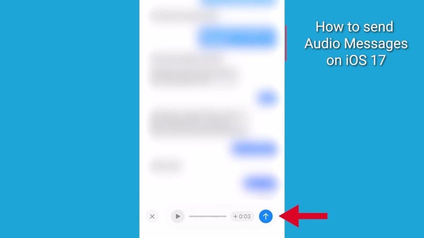 how to use the new audio message features in ios 17