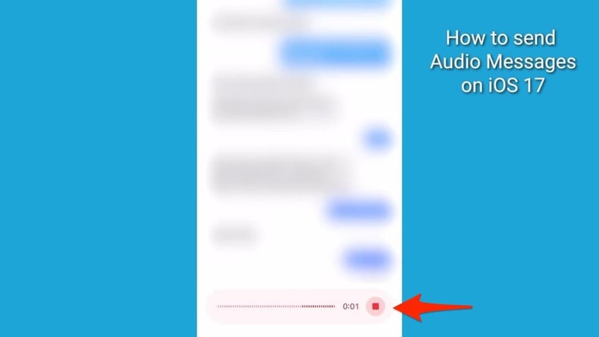 how to use the new audio message features in ios 17