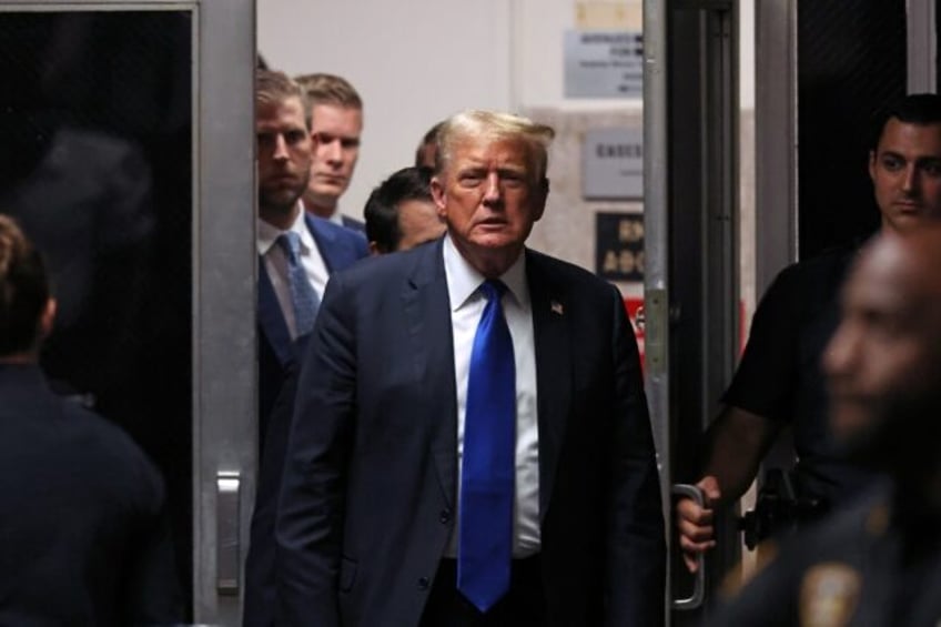 Former US president Donald Trump returns to the courtroom during his criminal trial on May