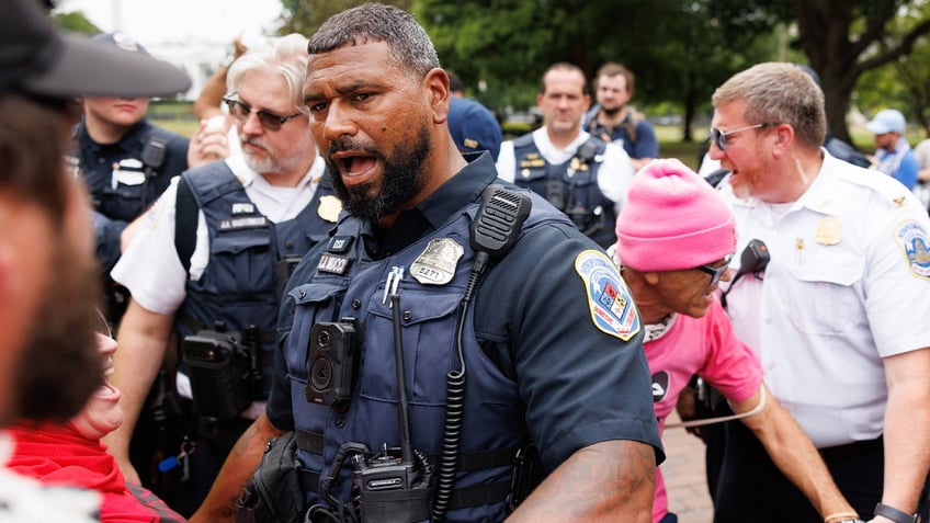 Officers at riot