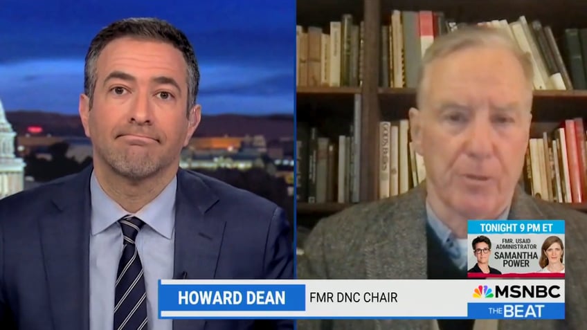 Howard Dean speaks to MSNBC host Ari Melber