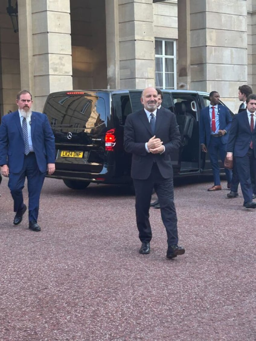 Commerce Secretary Howard Lutnick at Lancaster House in London for trade talks with China.