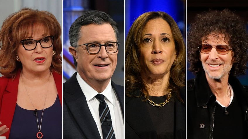 Joy Behar, Stephen Colbert, Kamala Harris and Howard Stern