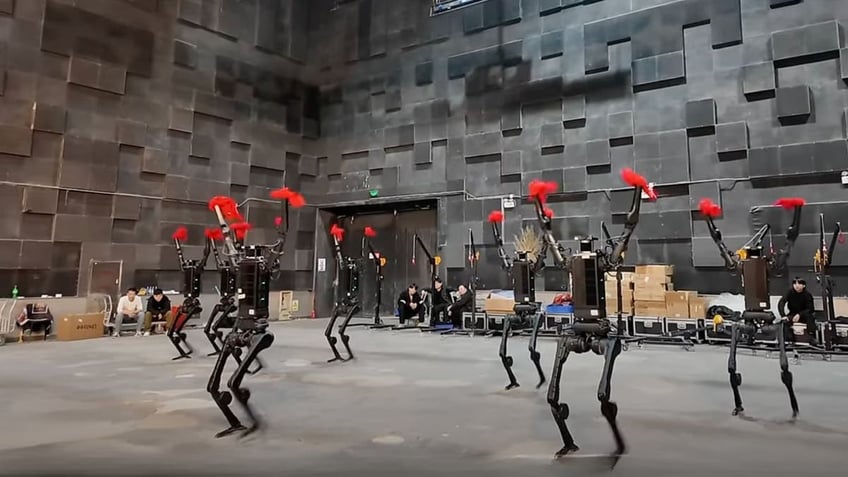 Humanoid robots bust dance moves alongside humans