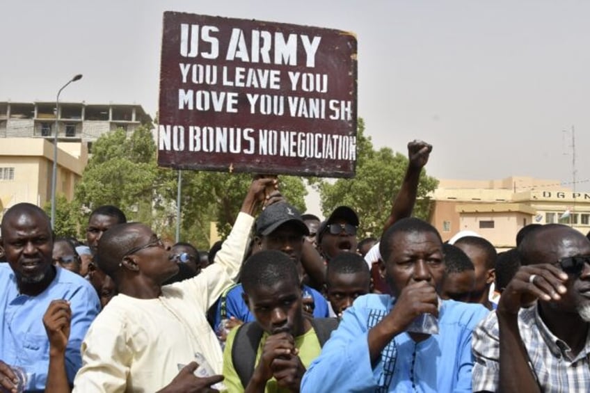 Niger has seen a series of protests, including this one from April 13, against the US mili