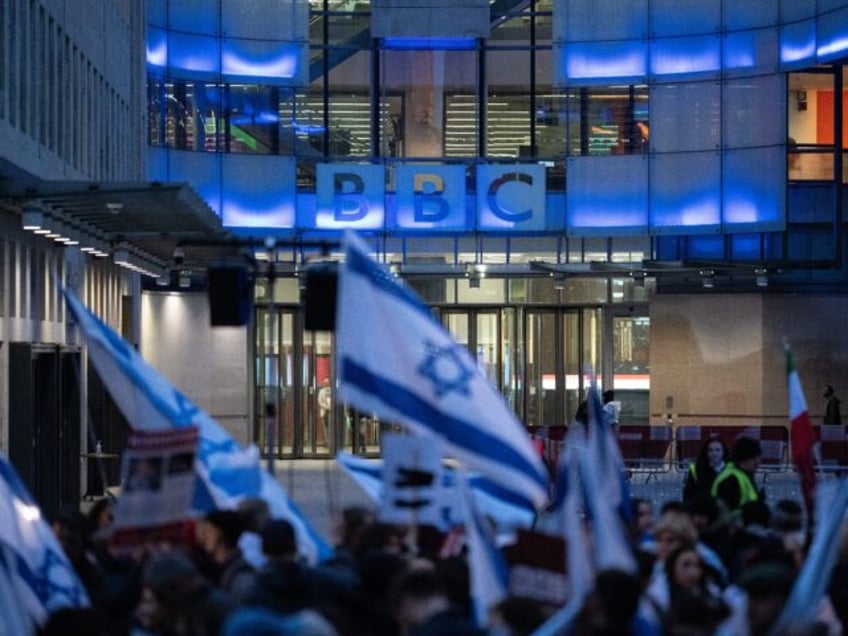 hundreds protest outside bbc headquarters over broadcasters refusal to call hamas terrorists