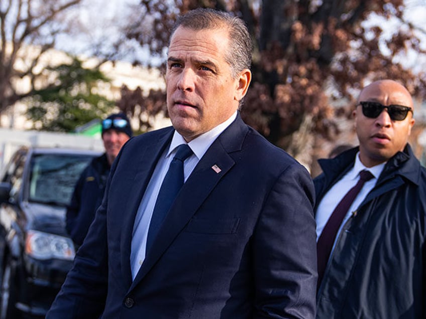 Hunter Biden, the son of President Joe Biden, is seen after making a statement during a news conference outside the U.S. Capitol about testifying publicly to the House Oversight and Accountability Committee on Wednesday, December 13, 2023. (Tom Williams/CQ-Roll Call, Inc via Getty Images)