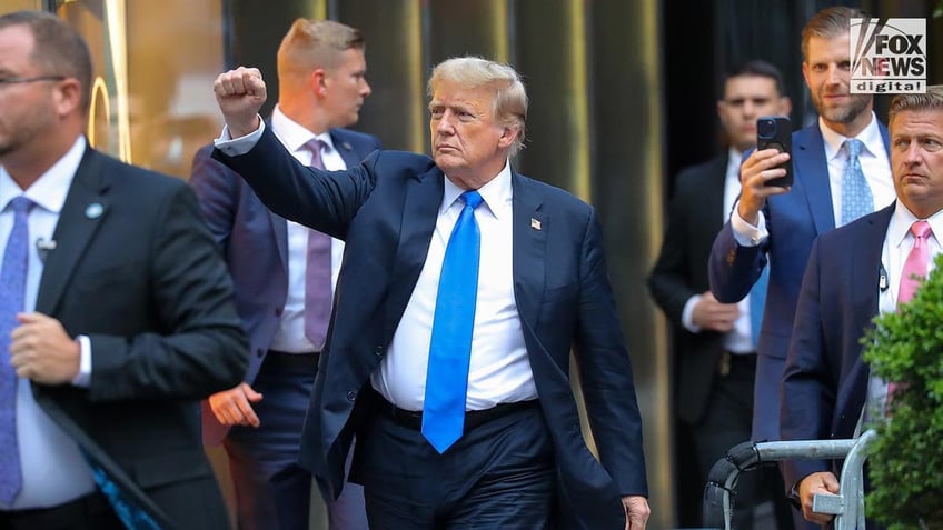 Donald Trump arrives to Trump Tower after being found guilty