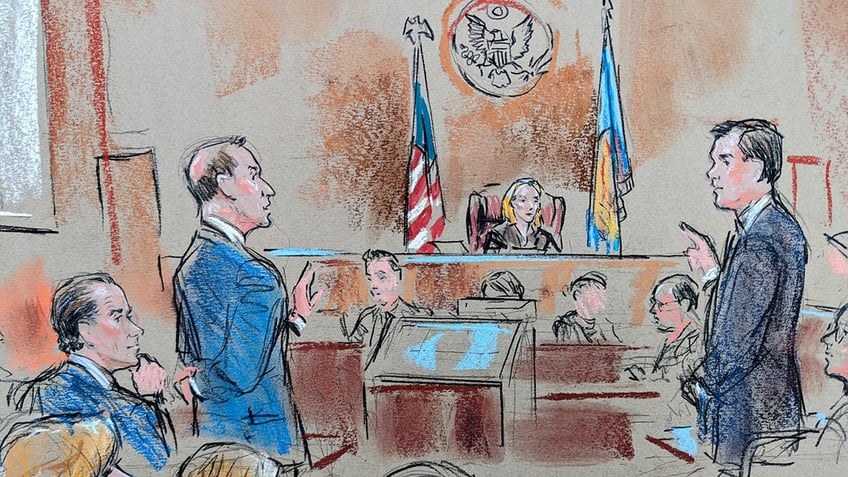 A court sketch depicts Hunter Biden’s appearance in federal court in Wilmington, Delaware