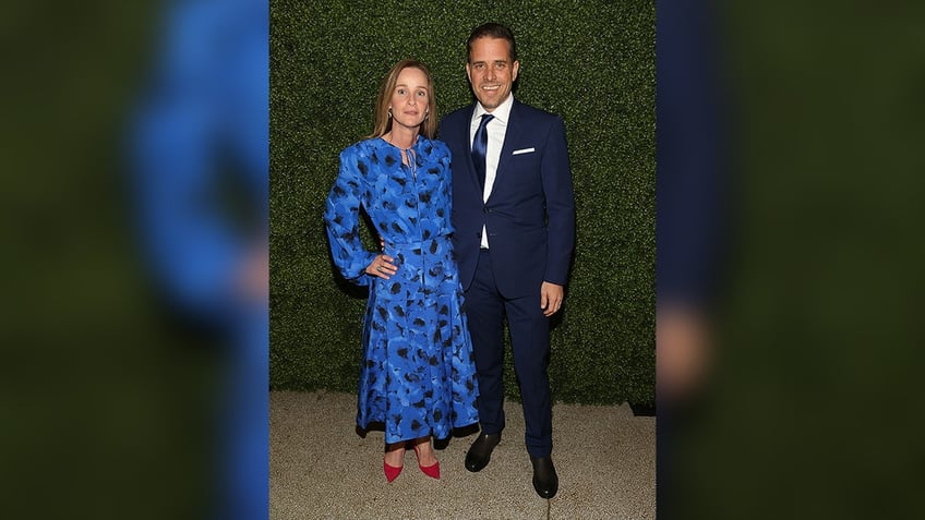 Kathleen Biden poses with Hunter Biden