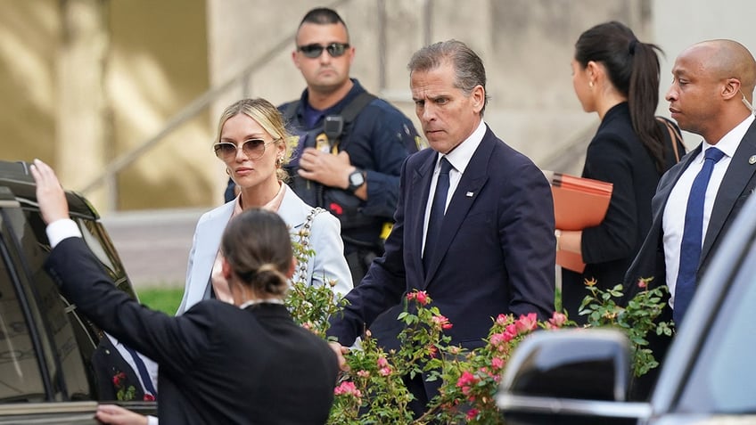Hunter Biden departs the federal court with his wife Melissa Cohen Biden