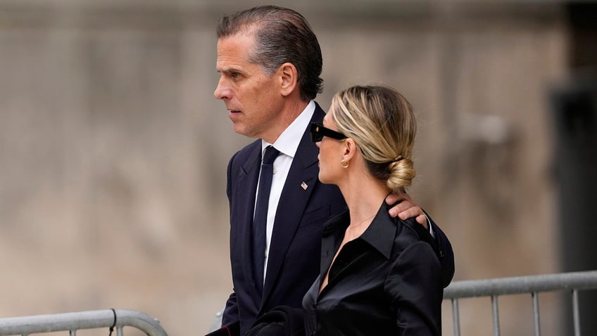 Hunter Biden and Melissa Cohen Biden depart the federal court