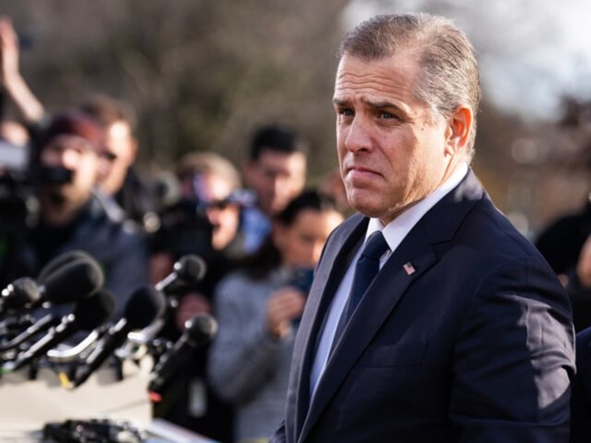 UNITED STATES - DECEMBER 13: Hunter Biden, left, the son of President Joe Biden, and his lawyer Abbe Lowell, are seen after a news conference outside the U.S. Capitol about Hunter testifying publicly to the House Oversight and Accountability Committee on Wednesday, December 13, 2023. (Tom Williams/CQ-Roll Call, Inc via …