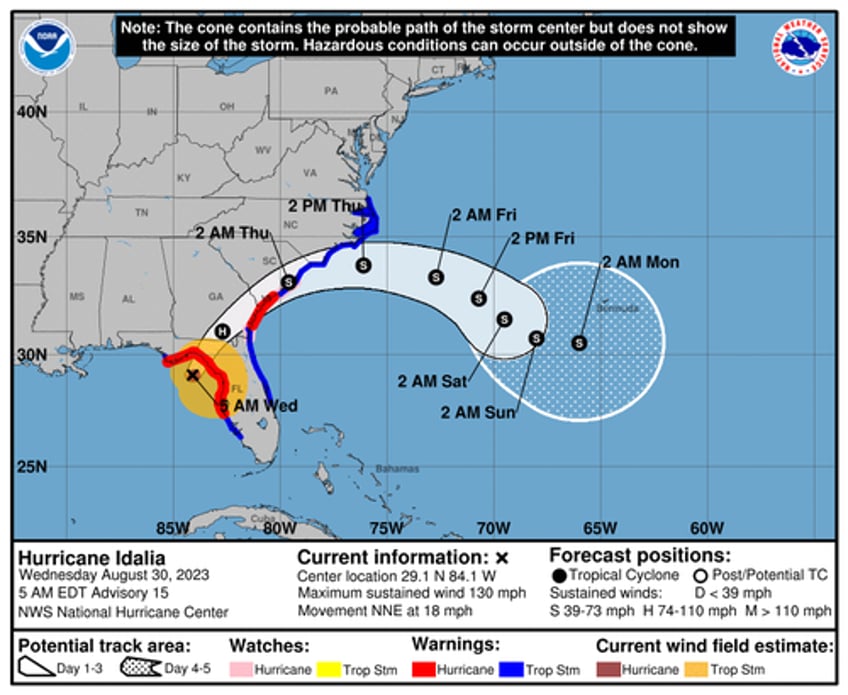 hurricane idalia now category 4 storm as florida landfall imminent 